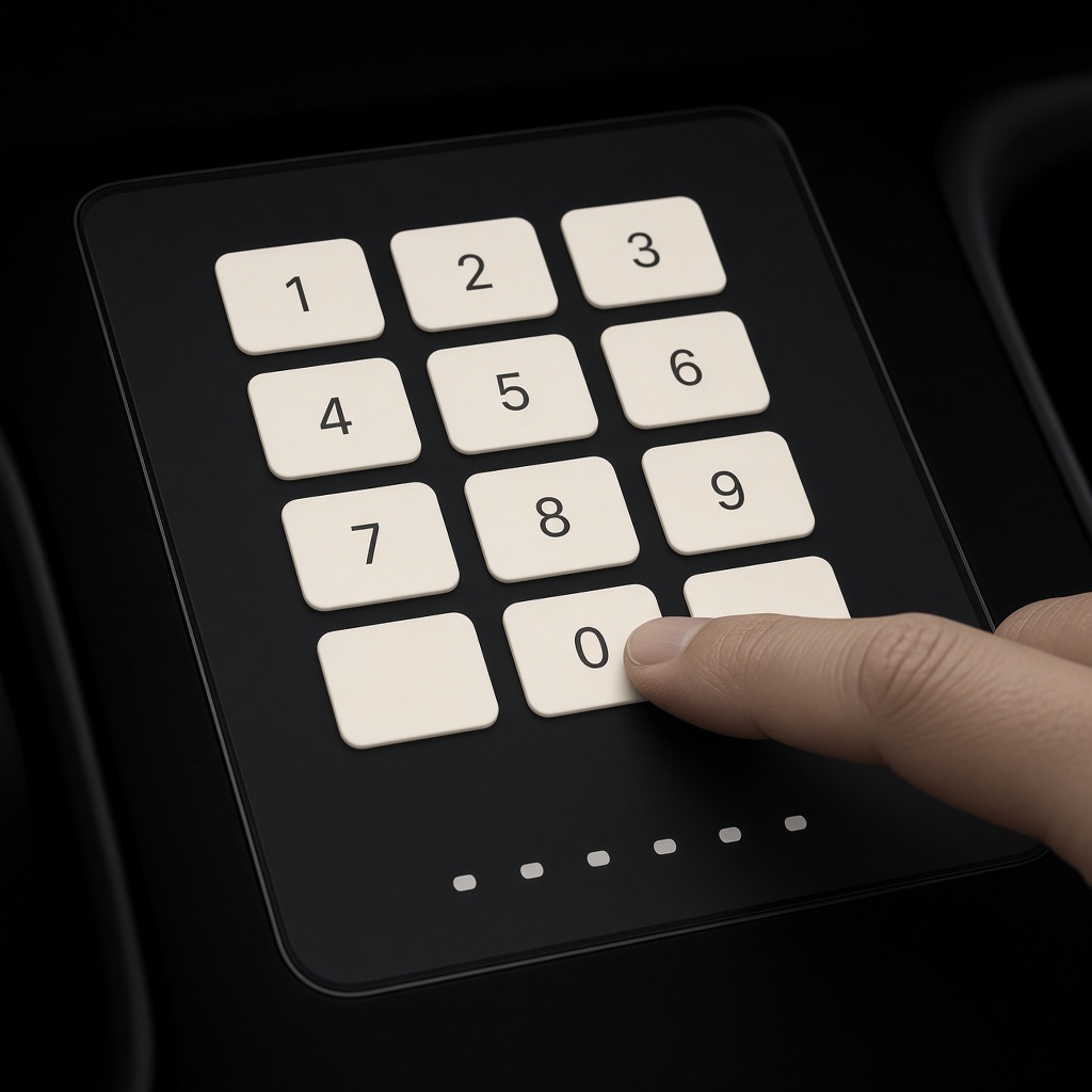 スマホの接続コードを車に入れる